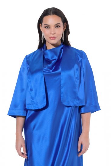 Ulla Popken 849457 Bolero Kraljevsko modra - Ulla Popken - Ulla Popken oblačila večjih velikosti