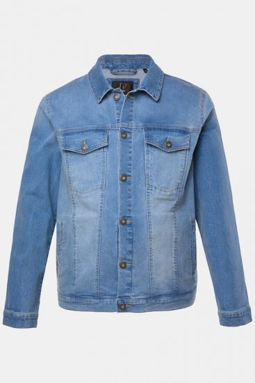 JP1880 849703 Jeans jakna z več žepi Indigo modra - Jakne - Moške bunde za Močnejše Postave