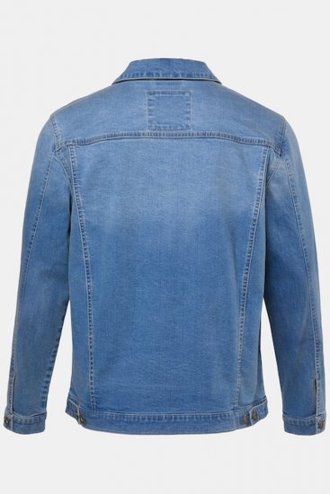 JP1880 849703 Jeans jakna z več žepi Indigo modra - Jakne - Moške bunde za Močnejše Postave