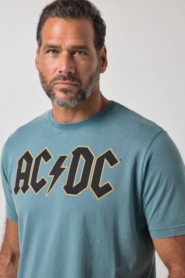 JP1880 849790 AC/DC Classic Logo Majica Turkizno modra - Majice z glasbenimi skupinami - Band majice z glasbenimi motivi