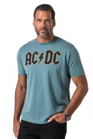JP1880 849790 AC/DC Classic Logo Majica Turkizno modra - Majice z glasbenimi skupinami - Band majice z glasbenimi motivi