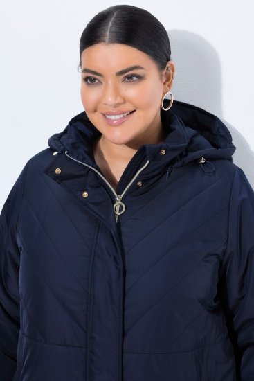 Ulla Popken 849908 Jakna za dež Temno modra - Jakne - Jakne za ženske v velikih številkah