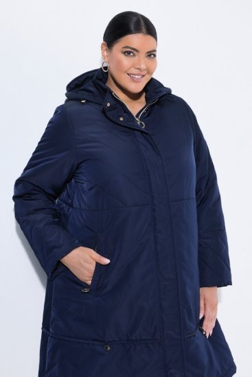 Ulla Popken 849908 Jakna za dež Temno modra - Jakne - Jakne za ženske v velikih številkah