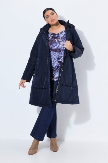 Ulla Popken 849908 Jakna za dež Temno modra - Jakne - Jakne za ženske v velikih številkah
