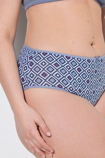 Ulla Popken 850077 Vzorčaste spodnjice 5 kosa Svetlo modra - Spodnjice - 