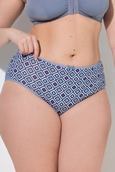 Ulla Popken 850077 Vzorčaste spodnjice 5 kosa Svetlo modra - Spodnjice - 