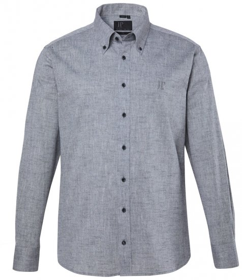 JP1880 850931 Chambray srajca z dolgimi rokavi Črna TALL - TALL srajce - TALL srajce za visoke moške