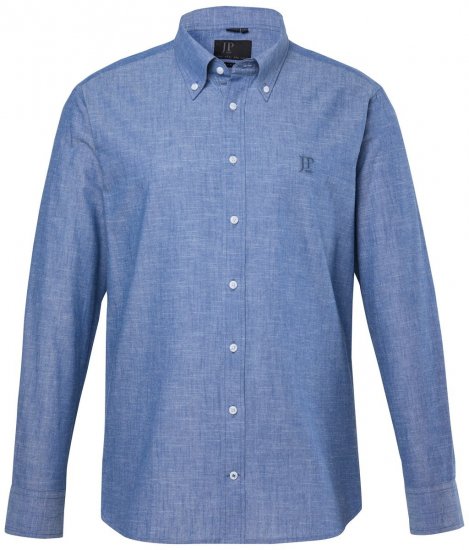 JP1880 850931 Chambray srajca z dolgimi rokavi Denim modra TALL - TALL srajce - TALL srajce za visoke moške