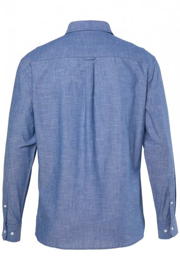 JP1880 850931 Chambray srajca z dolgimi rokavi Denim modra TALL - TALL srajce - TALL srajce za visoke moške