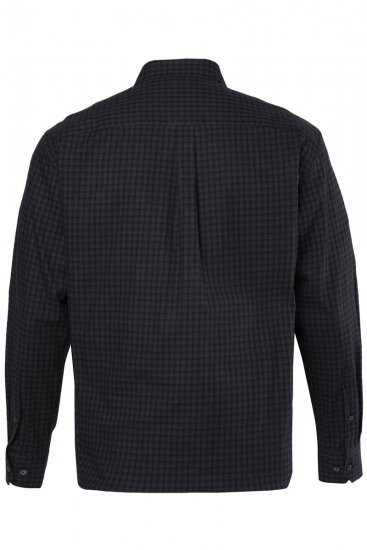 JP1880 850950 Karirasta flanelasta srajca z dolgimi rokavi Črna TALL - TALL srajce - TALL srajce za visoke moške