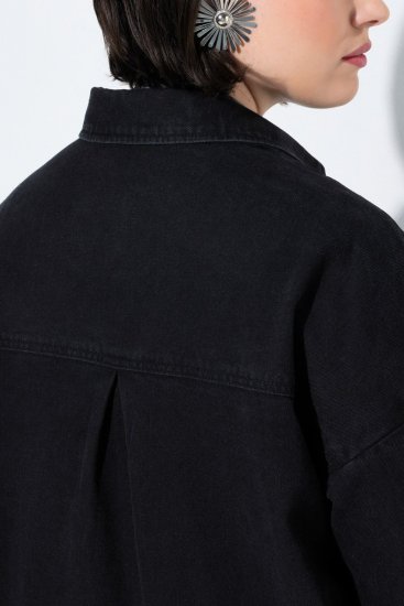Ulla Popken 851036 Jeans jakna Antracit - Jakne - Jakne za ženske v velikih številkah