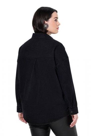 Ulla Popken 851036 Jeans jakna Antracit - Jakne - Jakne za ženske v velikih številkah