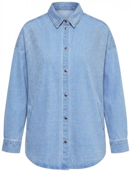 Ulla Popken 851036 Jeans jakna Svetlo modra - Jakne - Jakne za ženske v velikih številkah
