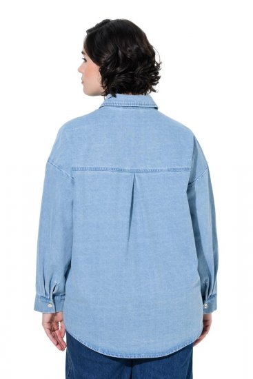 Ulla Popken 851036 Jeans jakna Svetlo modra - Jakne - Jakne za ženske v velikih številkah