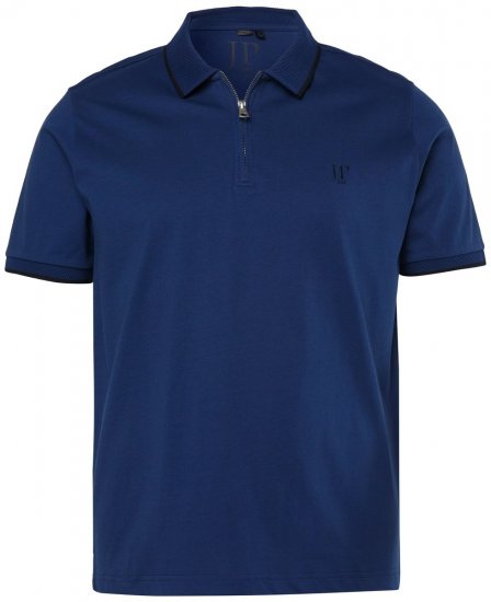 JP1880 851048 Polo majica z zadrgo Nočno modra TALL - TALL polo majice - TALL polo majice za visoke moške