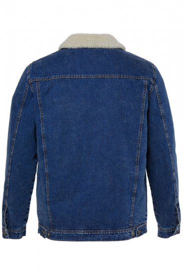 JP1880 851363 Jeans jakna s teddy podlogo Denim modra TALL - TALL jakne - TALL jakne za visoke moške