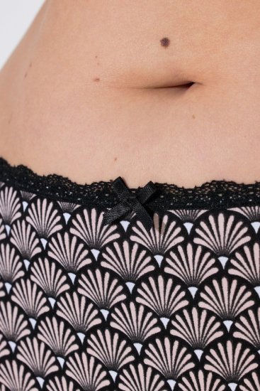 Ulla Popken 851730 Vzorčaste spodnjice 5 kosa Bež - Spodnjice - 