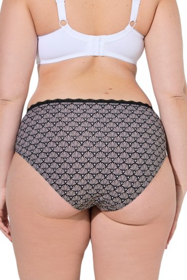 Ulla Popken 851730 Vzorčaste spodnjice 5 kosa Bež - Spodnjice - 