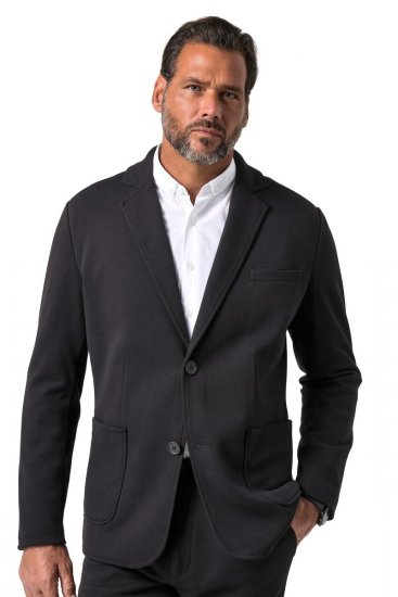 JP1880 Naples Flexnamic Jersey suknjič Črna - Obleke - Velike številke oblek za moške