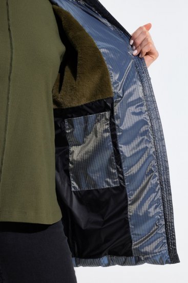 Ulla Popken 851790 Prešita jakna Denim modra - Jakne - Jakne za ženske v velikih številkah