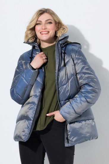 Ulla Popken 851790 Prešita jakna Denim modra - Jakne - Jakne za ženske v velikih številkah