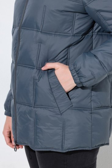 Ulla Popken 851791 Prešita jakna Temno modra - Jakne - Jakne za ženske v velikih številkah