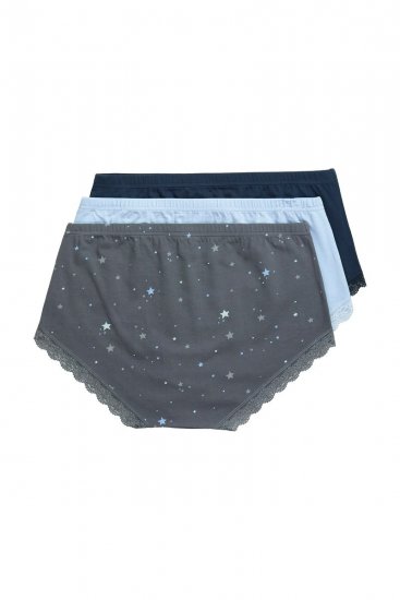 Ulla Popken 852249 Spodnjice 3 kosa Antracit - Spodnjice - 