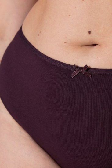 Ulla Popken 852758 Vzorčaste tangice 5 kosa Slivova - Spodnjice - 