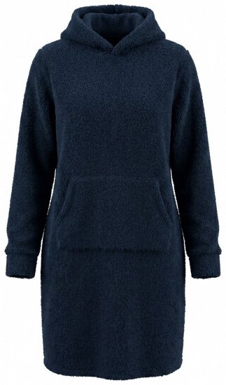 Ulla Popken 853353 Domača obleka s kapuco Temno modra - Pižame/Oblačila za spanje - 