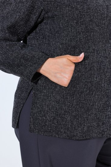Ulla Popken 853477 Jopica Olivno zelena - Jakne - Jakne za ženske v velikih številkah