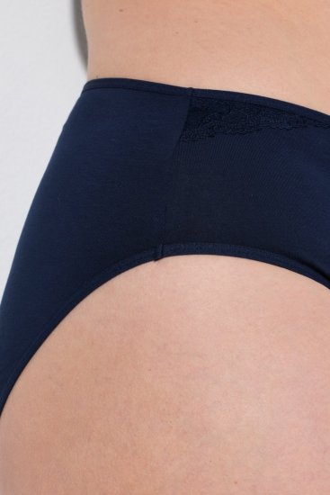 Ulla Popken 853698 Spodnjice s čipko 5 kosa Črna - Spodnjice - 
