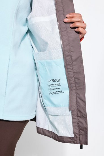Ulla Popken 855313 Parka Taupe - Plašči - Plašči za ženske večjih velikosti