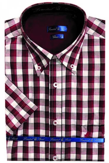 Forestal 901222E Check Shirt Red - Srajce - Moške srajce za Močnejše Postave