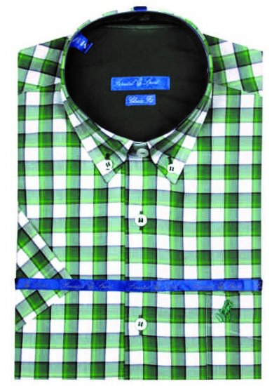 Forestal 901222E Check Shirt Green - Srajce - Moške srajce za Močnejše Postave
