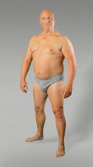 20 Nodi 934 Stretch Cotton Briefs Grey - Spodnjice - Moške Spodnjice za močnejše postave