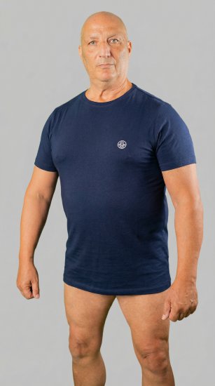 20 Nodi Mezzogiorno Sports T-Shirt Navy - Kratke Majice - Moške kratke majice za močnejše postave