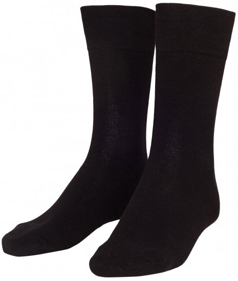 Adamo Aaron Soft-socks Black 3-pack - Spodnje perilo & kopalne hlače - Moško Spodnje Perilo za močnejše postave