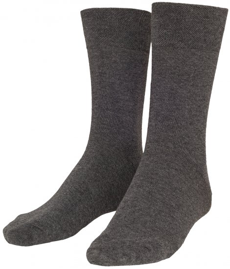 Adamo Aaron Soft-socks Charcoal 3-pack - Spodnje perilo & kopalne hlače - Moško Spodnje Perilo za močnejše postave