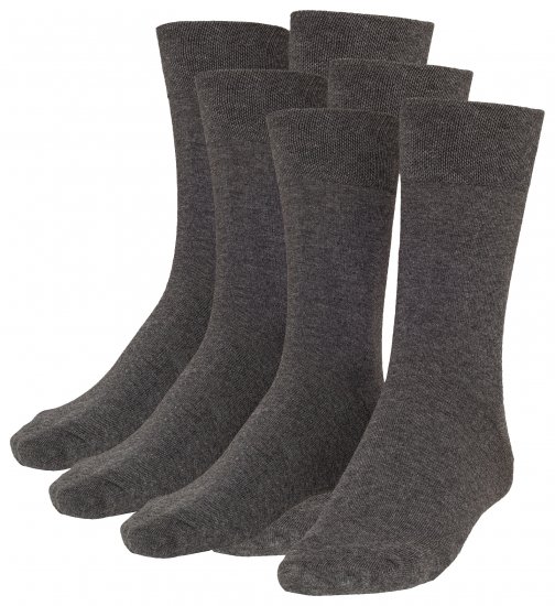 Adamo Aaron Soft-socks Charcoal 3-pack - Spodnje perilo & kopalne hlače - Moško Spodnje Perilo za močnejše postave