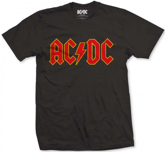 AC/DC Logo T-shirt Black - Kratke Majice - Moške kratke majice za močnejše postave