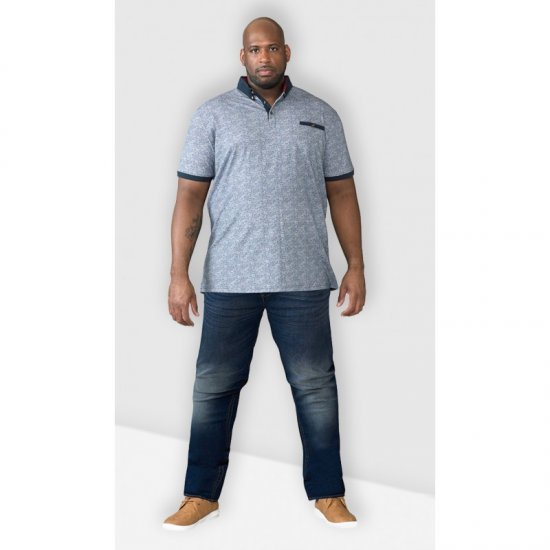 D555 Ambrose Tapered Fit Stretch Jeans Dark Blue TALL SIZES - MOŠKA OBLAČILA MT-6XLT - DALJŠI kroji