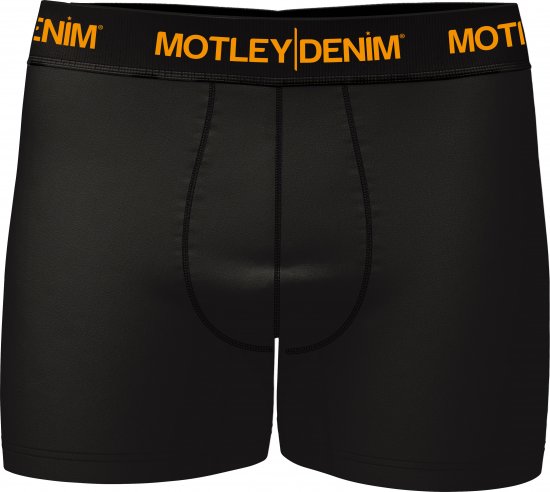 Motley Denim Amsterdam Boxershorts Black 2-pack - Spodnje perilo & kopalne hlače - Moško Spodnje Perilo za močnejše postave