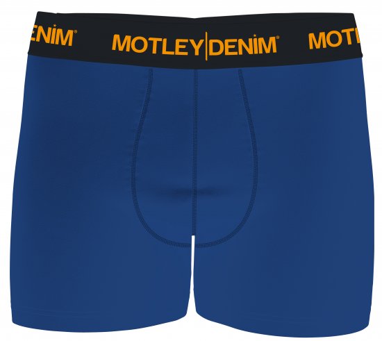 Motley Denim Amsterdam Boxershorts Royal Blue 2-pack - Spodnje perilo & kopalne hlače - Moško Spodnje Perilo za močnejše postave
