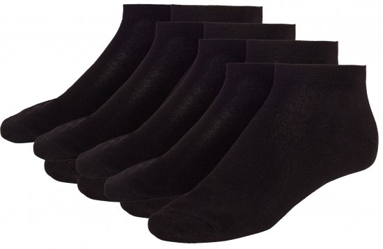 Adamo Anton sneaker-socks Black 4-pack - Spodnje perilo & kopalne hlače - Moško Spodnje Perilo za močnejše postave