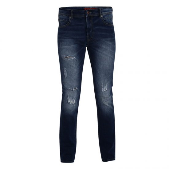 D555 Asher 1959 Stretch Jeans with rips - Kavbojke & hlače - Moške Kavbojke in Hlače za Močnejše Postave