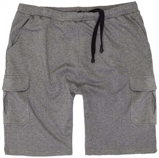 Adamo Athen Sweatshorts with Cargo pocket Grey - Trenirke & kratke trenirke - Moške Trenirke za Močnejše Postave