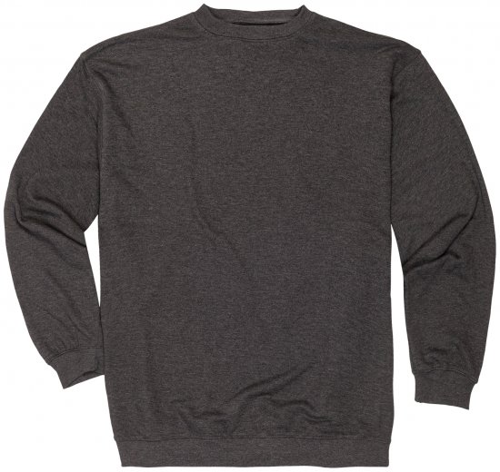 Adamo Athen Crew neck Sweatshirt Charcoal - Puloverji & jopice - Moški Puloverji & Jopice za Močnejše Postave