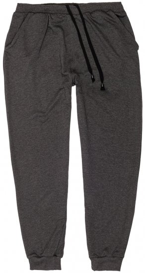 Adamo Athen Sweatpants with Cuffs Charcoal - Trenirke & kratke trenirke - Moške Trenirke za Močnejše Postave