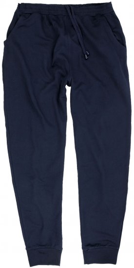Adamo Athen Sweatpants with Cuffs Navy - Trenirke & kratke trenirke - Moške Trenirke za Močnejše Postave