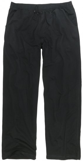 Adamo Athen Sweatpants with Open Hem Black - Trenirke & kratke trenirke - Moške Trenirke za Močnejše Postave